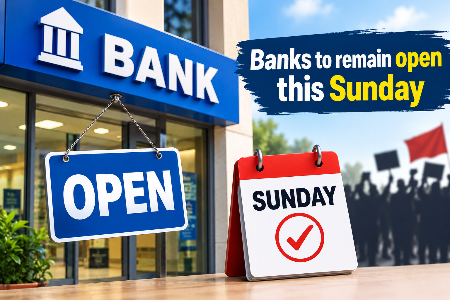 Banks to remain open this Sunday ahead of 3-day strike: Govt ...