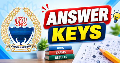 JKSSB Answer Key, JKPSC Answer Key, JK Police Answer Key, J&K Answer Key, Jammu Kashmir Answer Key 2026, JKSSB Provisional Answer Key, JKPSC Provisional Answer Key, J&K Government Jobs, JK Govt Jobs 2026, J&K Recruitment, Answer Key PDF