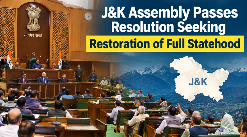 J&K Assembly Statehood Resolution