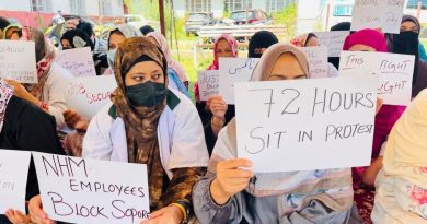 J&K NHM Employees Begin 72-Hour Strike Over Pay Revision, Job Security