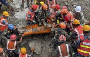 Two workers rescued alive from tunnel in Nepal 10 days after flash floods