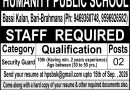 Humanity Public School Recruitment 2026: Security Guard Posts