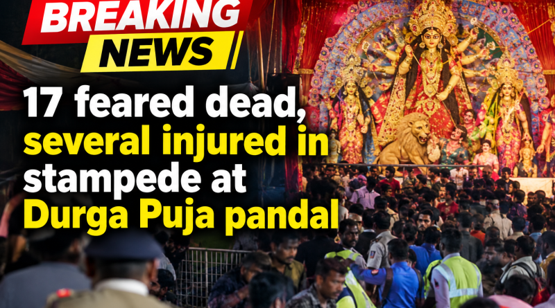 Breaking News at Durga Puja Pandal